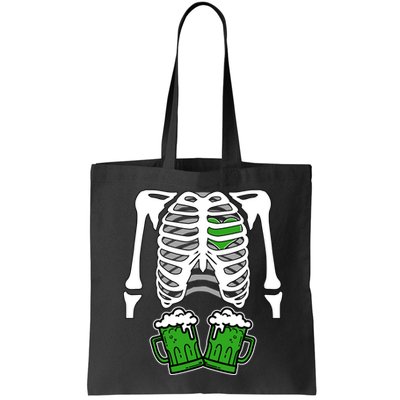 St. Patrick's Day Beer Rib Cage Skeleton Bag