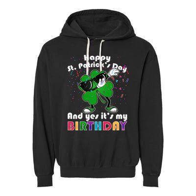St. Patrick's Day Birthday Garment-Dyed Fleece Hoodie