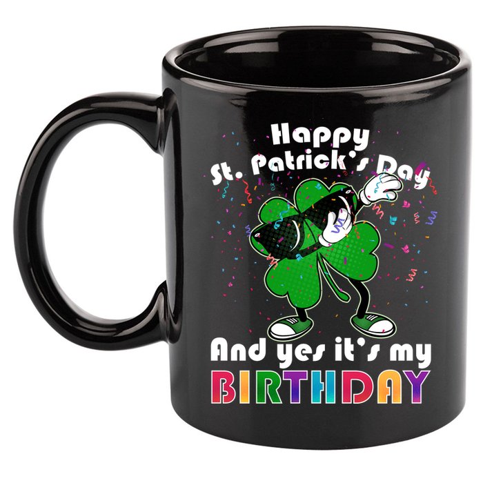St. Patrick's Day Birthday 11oz C Handle Ceramic Mug