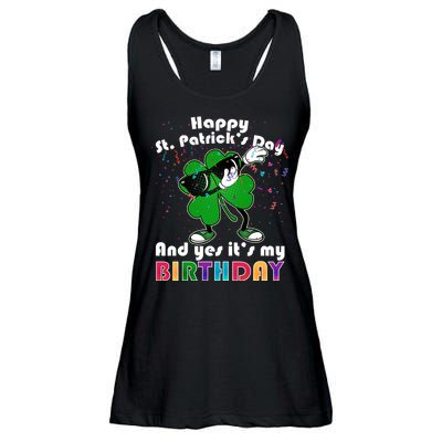 St. Patrick's Day Birthday Ladies Essential Flowy Tank