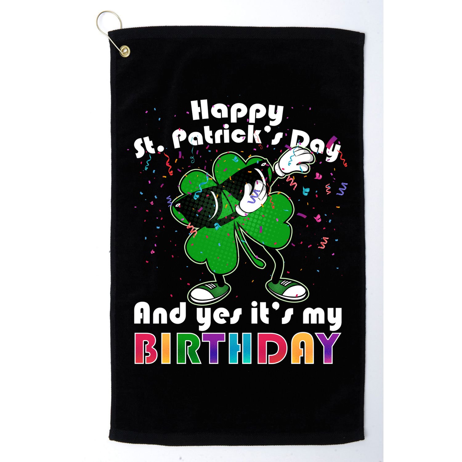 St. Patrick's Day Birthday Golf Towel