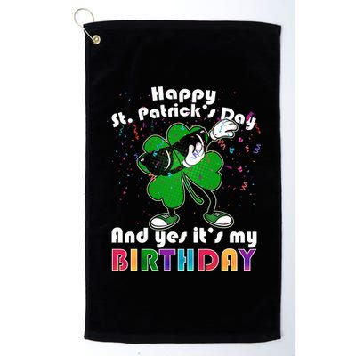 St. Patrick's Day Birthday Platinum Collection Golf Towel