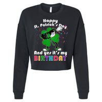 St. Patrick's Day Birthday Cropped Pullover Crew