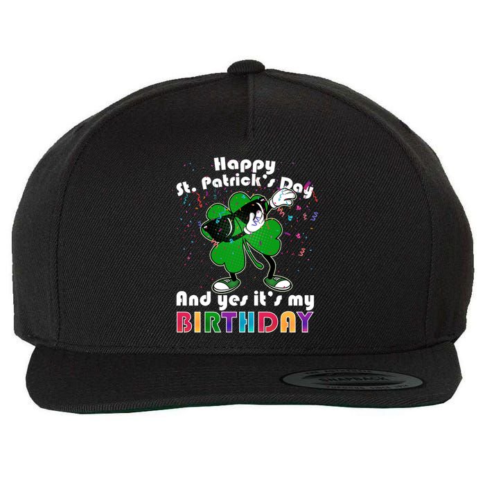 St. Patrick's Day Birthday Wool Snapback Cap