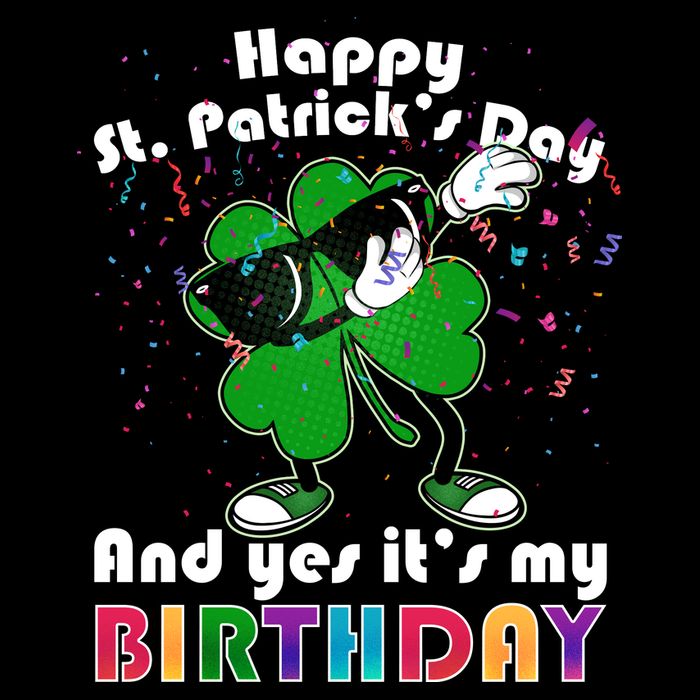 St. Patrick's Day Birthday Wool Snapback Cap
