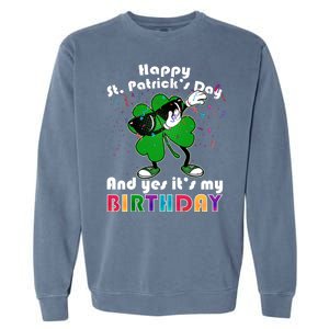 St. Patrick's Day Birthday Garment-Dyed Sweatshirt