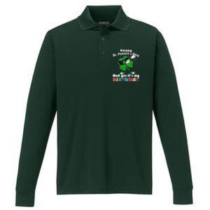 St. Patrick's Day Birthday Performance Long Sleeve Polo