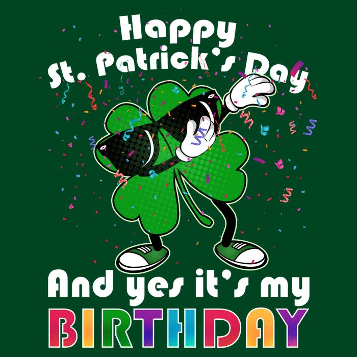 St. Patrick's Day Birthday Apron