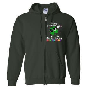 St. Patrick's Day Birthday Full Zip Hoodie