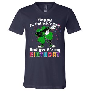 St. Patrick's Day Birthday V-Neck T-Shirt