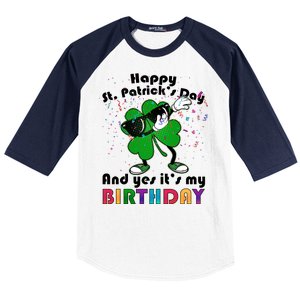 St. Patrick's Day Birthday Baseball Sleeve Shirt