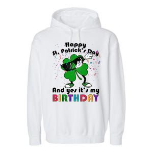 St. Patrick's Day Birthday Garment-Dyed Fleece Hoodie