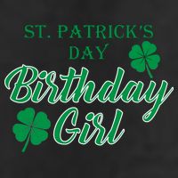 St. Patrick's Day Birthday Girl 7 Panel Mesh Trucker Snapback Hat