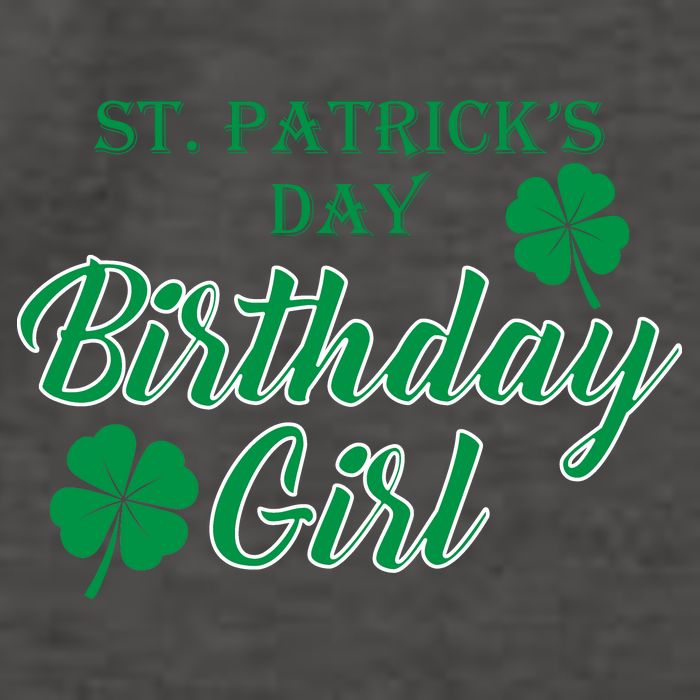 St. Patrick's Day Birthday Girl Vector Backpack