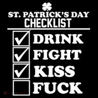 St. Patrick's Day Checklist (Dirty) Apron