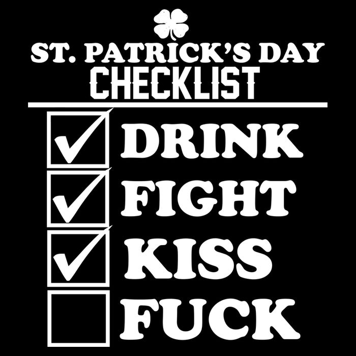 St. Patrick's Day Checklist (Dirty) Impact Tech Backpack