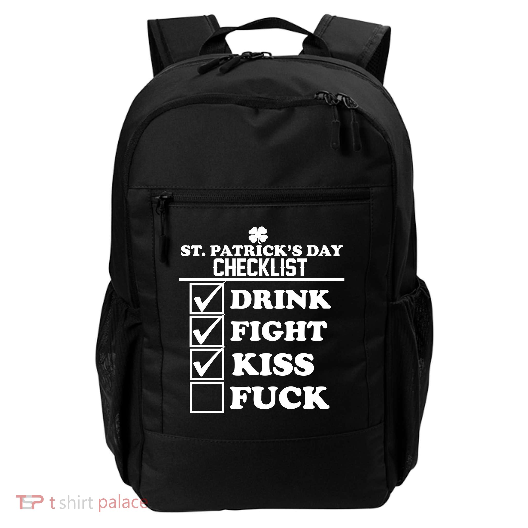 St. Patrick's Day Checklist (Dirty) Backpack