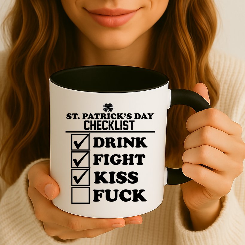 St. Patrick's Day Checklist (Dirty) Mug