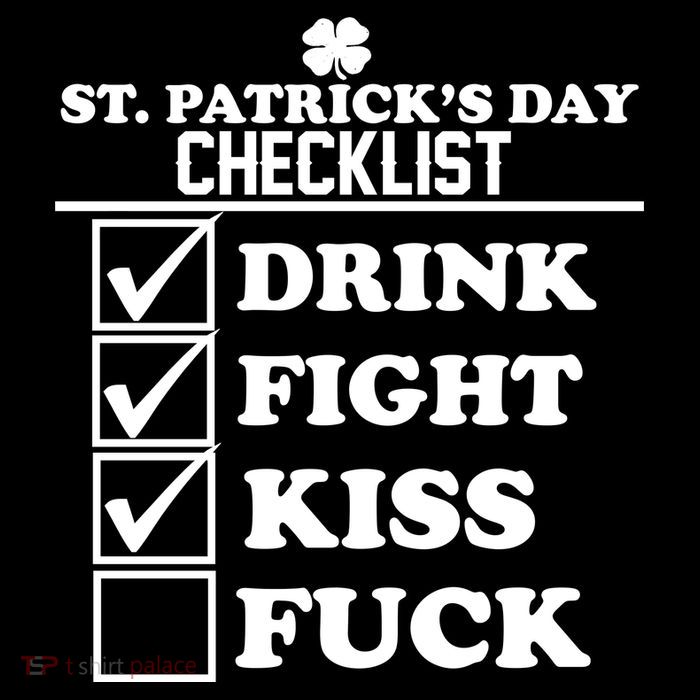 St. Patrick's Day Checklist (Dirty) Bag