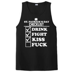 St. Patrick's Day Checklist (Dirty) PosiCharge Competitor Tank