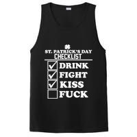 St. Patrick's Day Checklist (Dirty) PosiCharge Competitor Tank