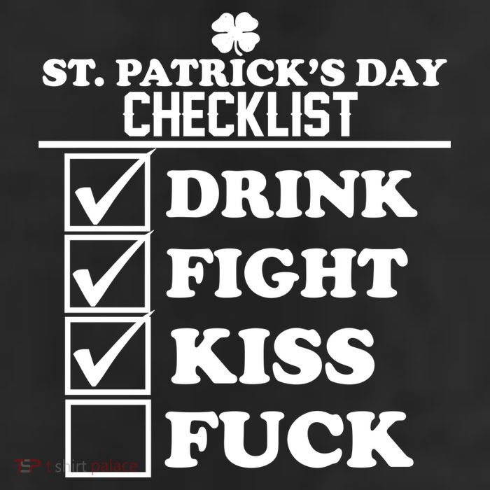 St. Patrick's Day Checklist (Dirty) Trucker Hat