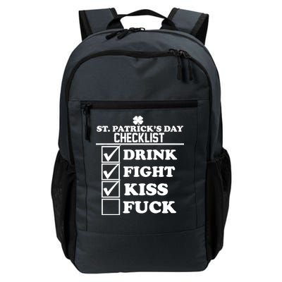 St. Patrick's Day Checklist (Dirty) Daily Commute Backpack