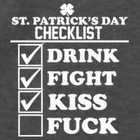 St. Patrick's Day Checklist (Dirty) Vector Backpack