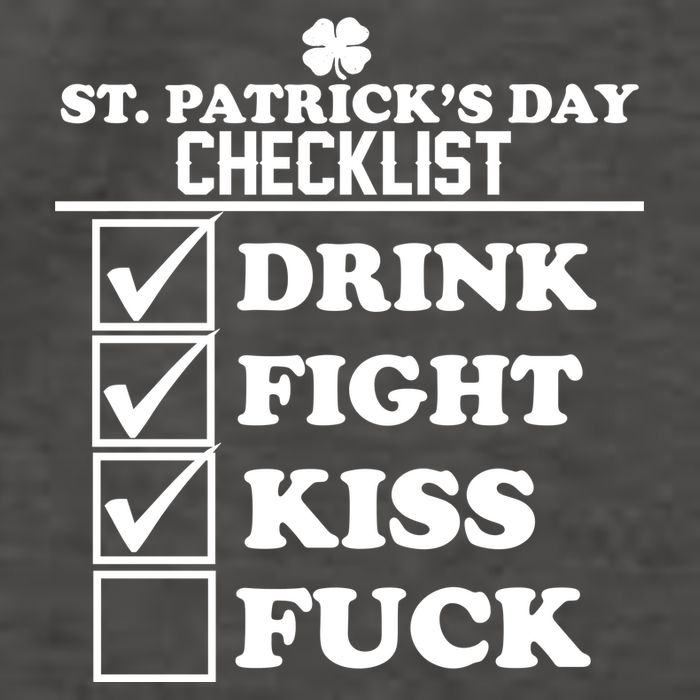 St. Patrick's Day Checklist (Dirty) Vector Backpack