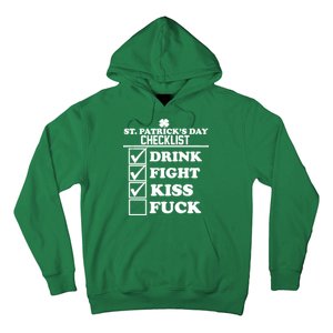 St. Patrick's Day Checklist (Dirty) Hoodie