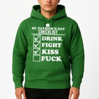 St. Patrick's Day Checklist (Dirty) Hoodie