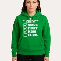 St. Patrick's Day Checklist (Dirty) Hoodie