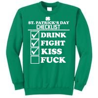 St. Patrick's Day Checklist (Dirty) Sweatshirt