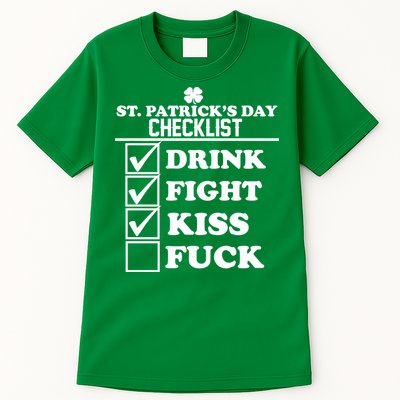 St. Patrick's Day Checklist (Dirty) Tall T-Shirt