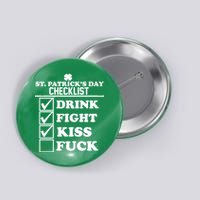 St. Patrick's Day Checklist (Dirty) Button