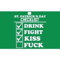 St. Patrick's Day Checklist (Dirty) Bumper Sticker