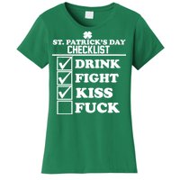 St. Patrick's Day Checklist (Dirty) Women's T-Shirt