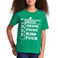 St. Patrick's Day Checklist (Dirty) Kids T-Shirt