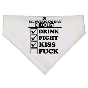 St. Patrick's Day Checklist (Dirty) USA-Made Doggie Bandana