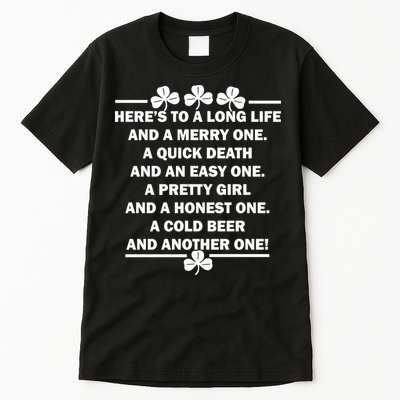 St. Patrick's Day Cold Beer Toast Tall T-Shirt