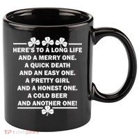 St. Patrick's Day Cold Beer Toast 11oz C Handle Ceramic Mug