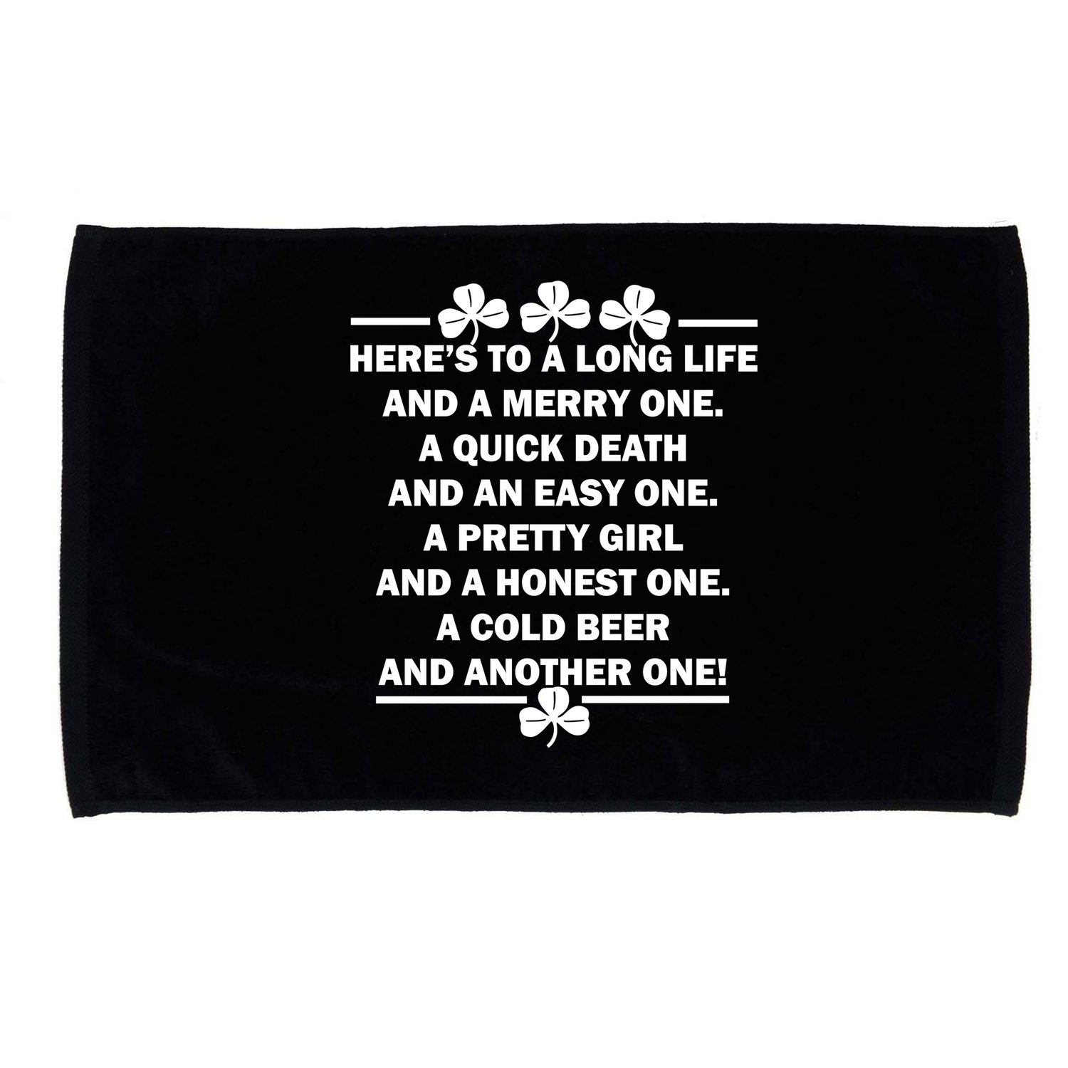 St. Patrick's Day Cold Beer Toast Microfiber Hand Towel