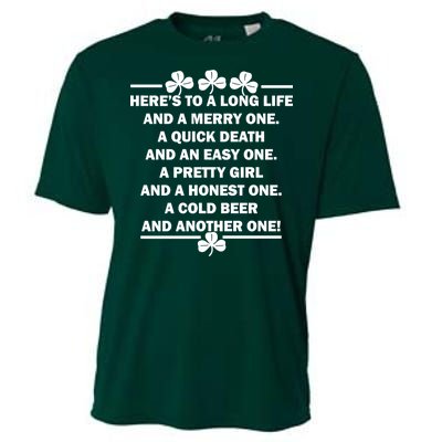 St. Patrick's Day Cold Beer Toast Cooling Performance Crew T-Shirt