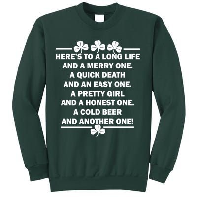 St. Patrick's Day Cold Beer Toast Sweatshirt