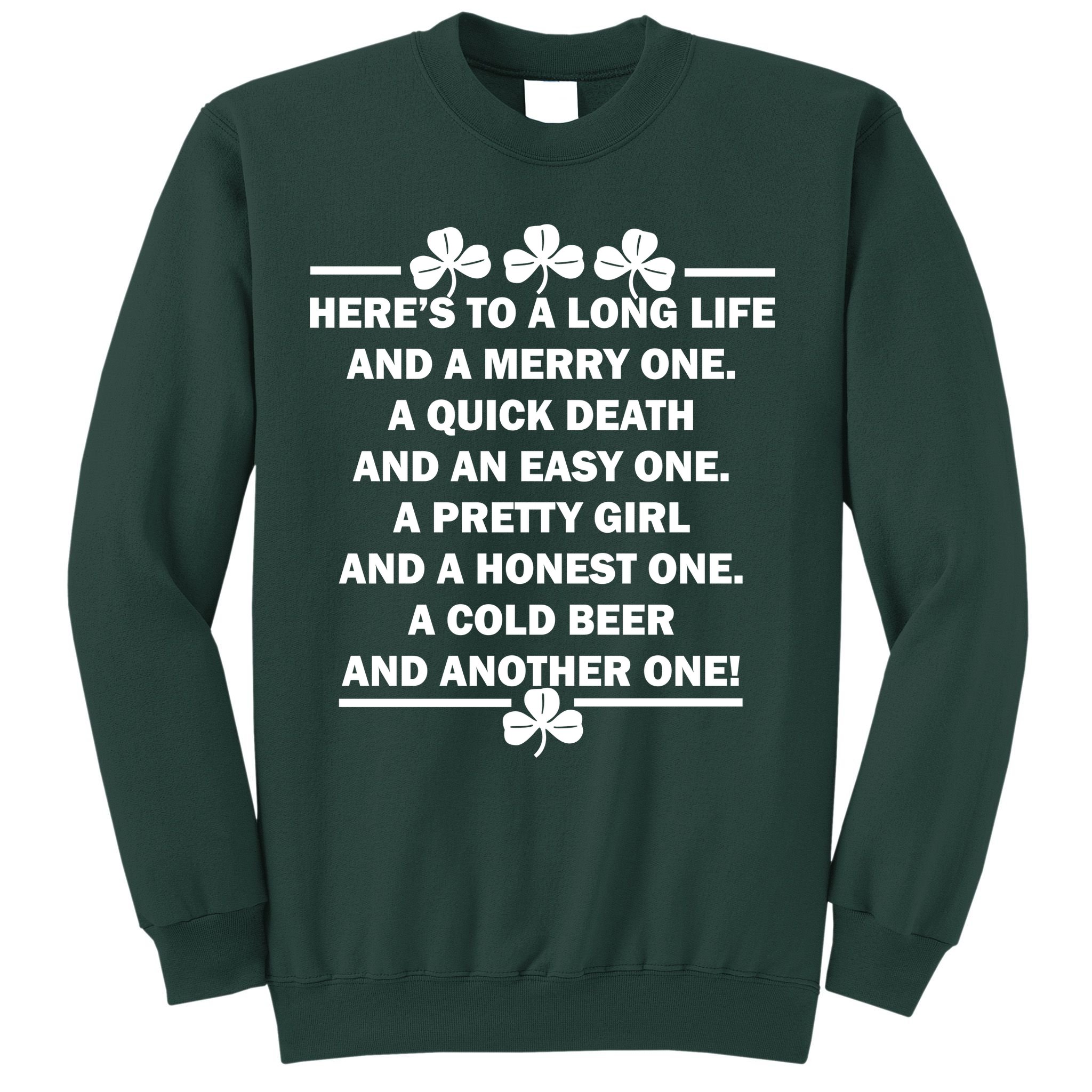 St. Patrick's Day Cold Beer Toast Sweatshirt