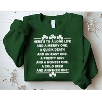 St. Patrick's Day Cold Beer Toast Sweatshirt