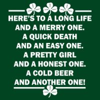 St. Patrick's Day Cold Beer Toast Button