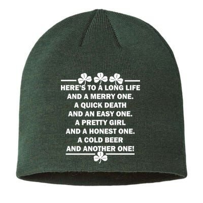 St. Patrick's Day Cold Beer Toast Sustainable Beanie