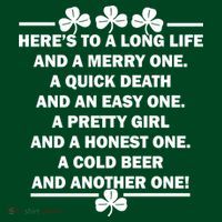 St. Patrick's Day Cold Beer Toast Poster