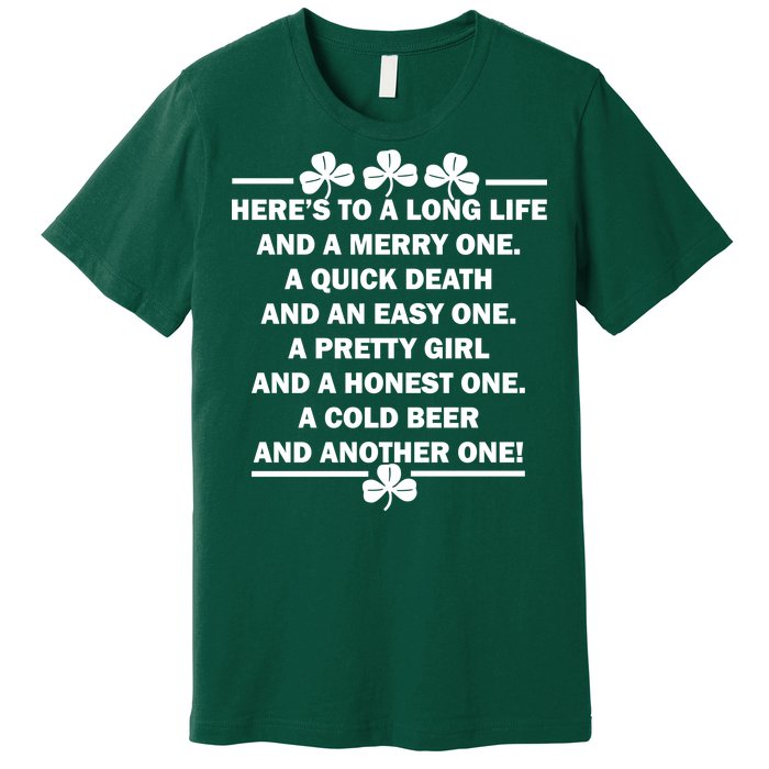 St. Patrick's Day Cold Beer Toast Premium T-Shirt